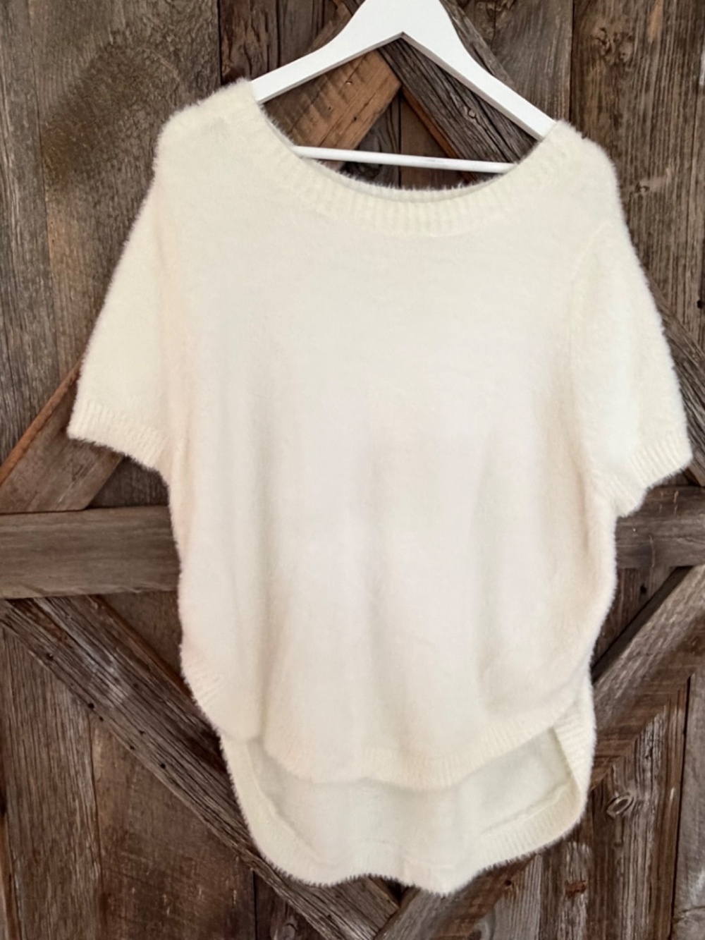 ANTHROPOLOGIE CREAM SWEATER VEST WOMEN'S SMALL S
